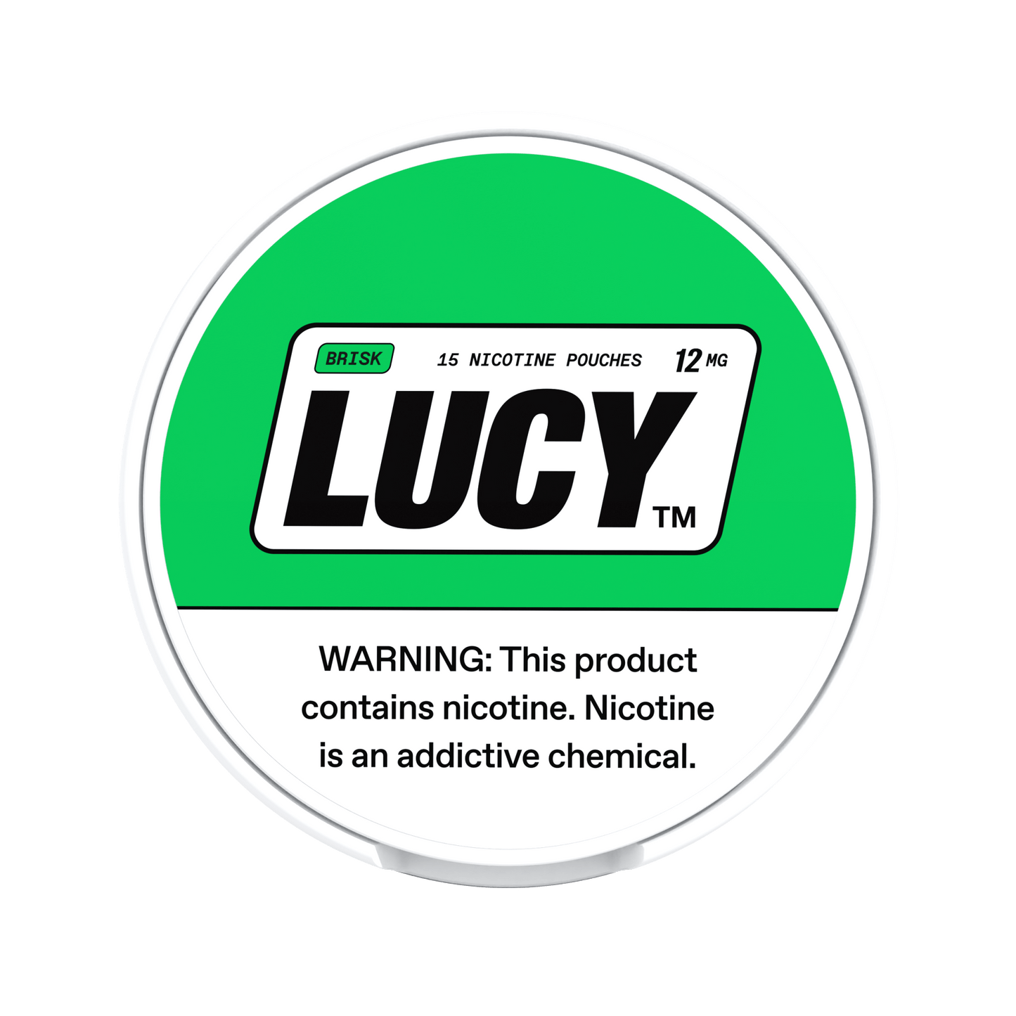 LUCY Brisk 4mg, 8mg, 12mg - www.usanico.comNicotine Pouches5 cans12mg