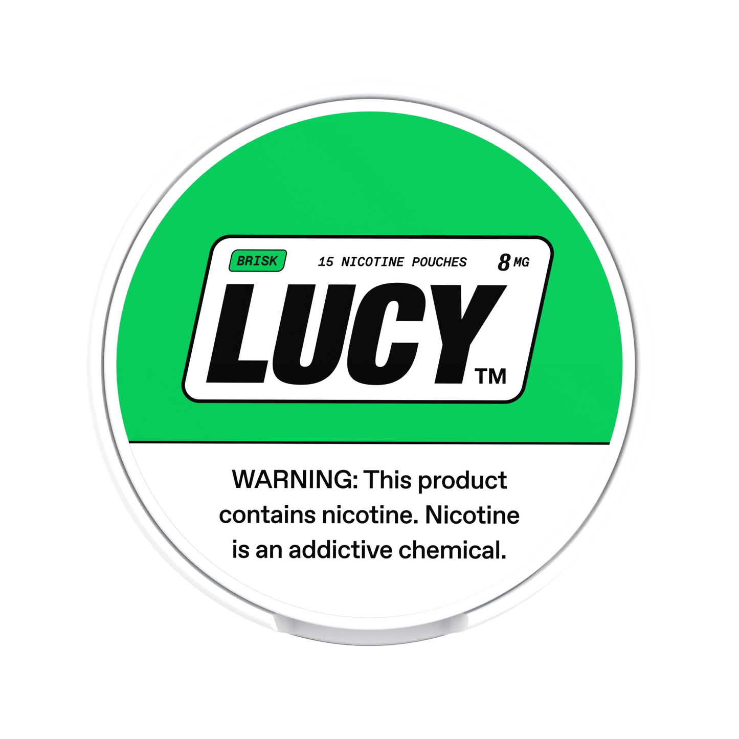 LUCY Brisk 4mg, 8mg, 12mg - www.usanico.comNicotine Pouches5 cans8mg