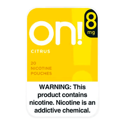On! Citrus 8mg Nicotine Pouches