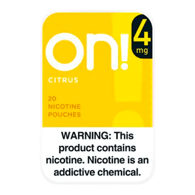 On! Citrus 4mg Nicotine Pouches