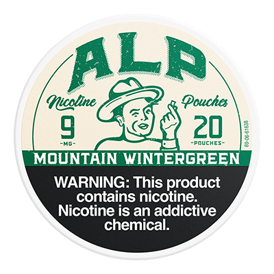Buy ALP Mountain Wintergreen 9mg Nicotine Pouches Online