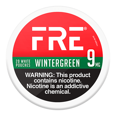 FRE Wintergreen 6mg, 9mg, 12mg, 15mg - www.usanico.comNicotine Pouches5 cans9mg