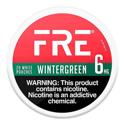 FRE Wintergreen 6mg, 9mg, 12mg, 15mg - www.usanico.comNicotine Pouches5 cans6mg