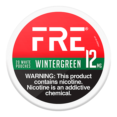 FRE Wintergreen 6mg, 9mg, 12mg, 15mg - www.usanico.comNicotine Pouches5 cans12mg