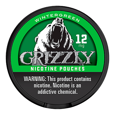 Grizzly Wintergreen 12mg Nicotine Pouches