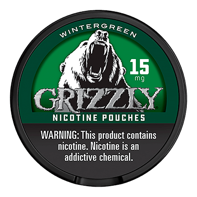 Grizzly Wintergreen 15mg Nicotine Pouches