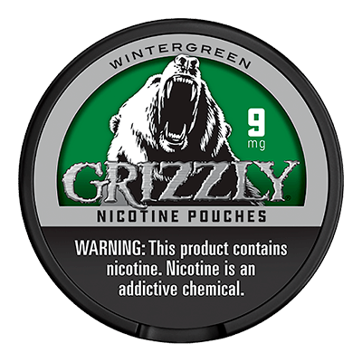 Grizzly Wintergreen 9mg Nicotine Pouches