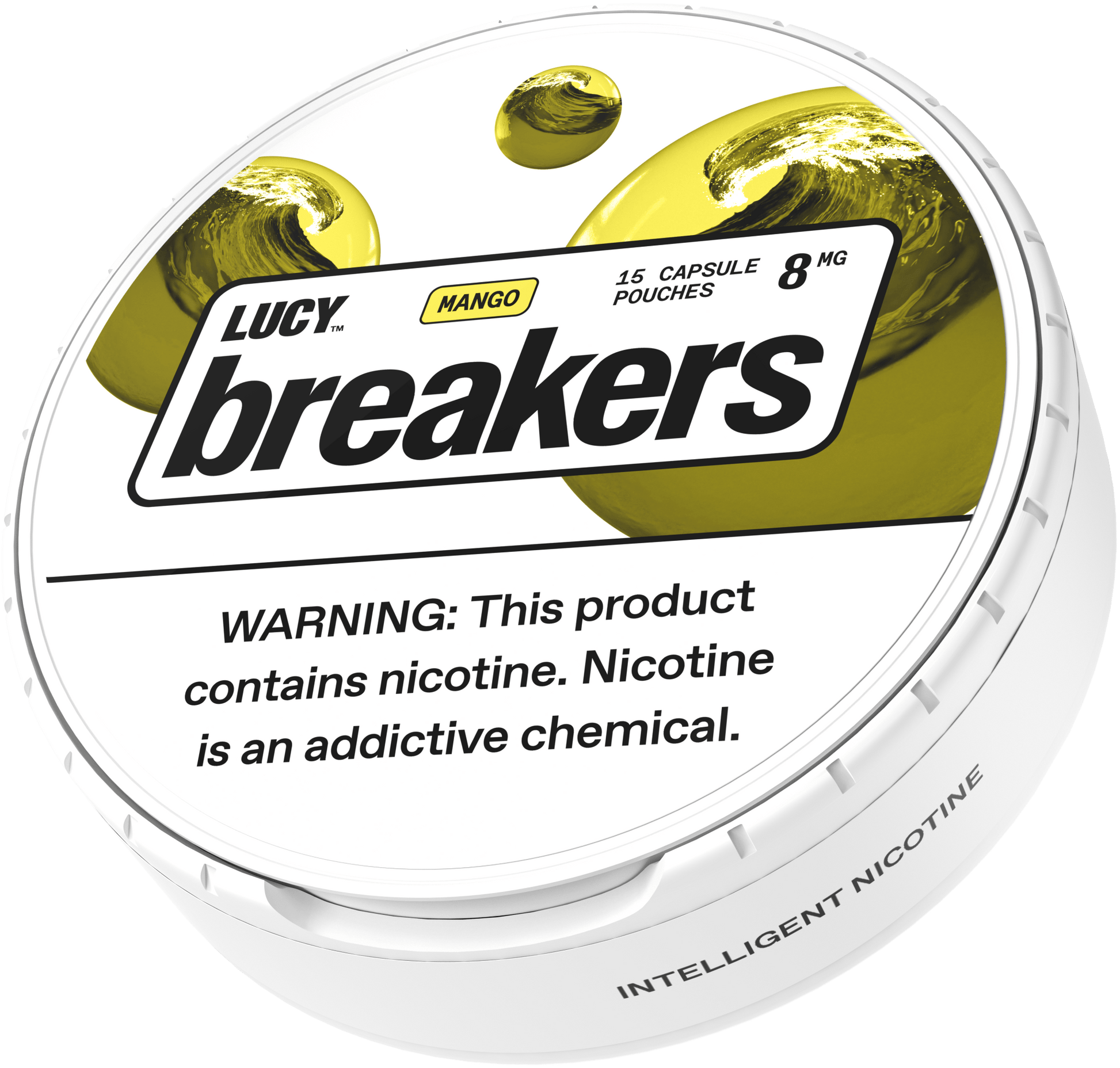 LUCY BREAKER MANGO - www.usanico.comNicotine Pouches5 cans8mg