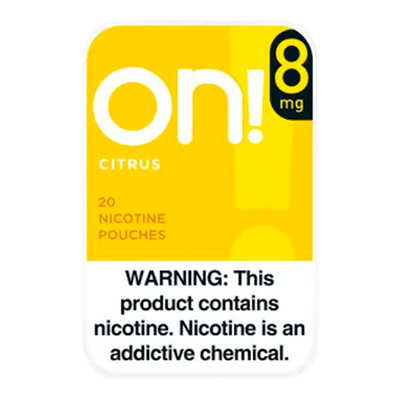 On! Citrus 2mg, 4mg, 8mg - www.usanico.comNicotine Pouches5 cans2mg