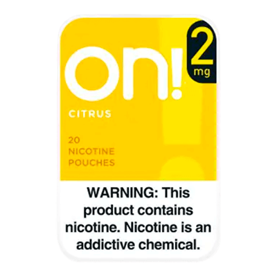 On! Citrus 2mg Nicotine Pouches