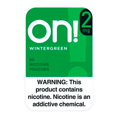 On! Wintergreen 2mg, 4mg, 8mg - www.usanico.comNicotine Pouches5 cans2mg