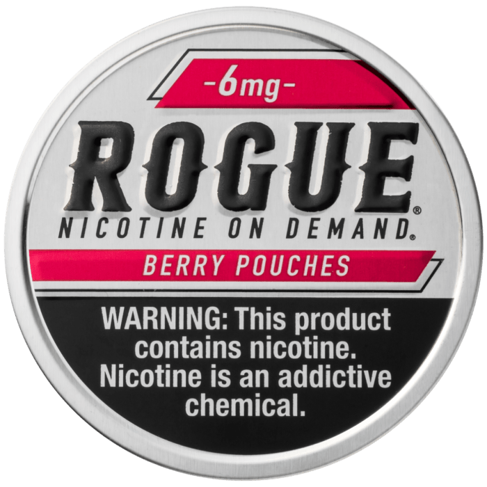 Rogue Berry 3mg, 6mg - www.usanico.comNicotine Pouches5 cans6mg