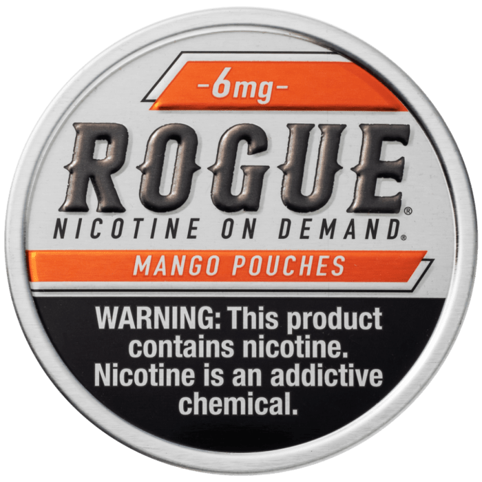 Rogue Mango 3mg, 6mg - www.usanico.comNicotine Pouches5 cans6mg