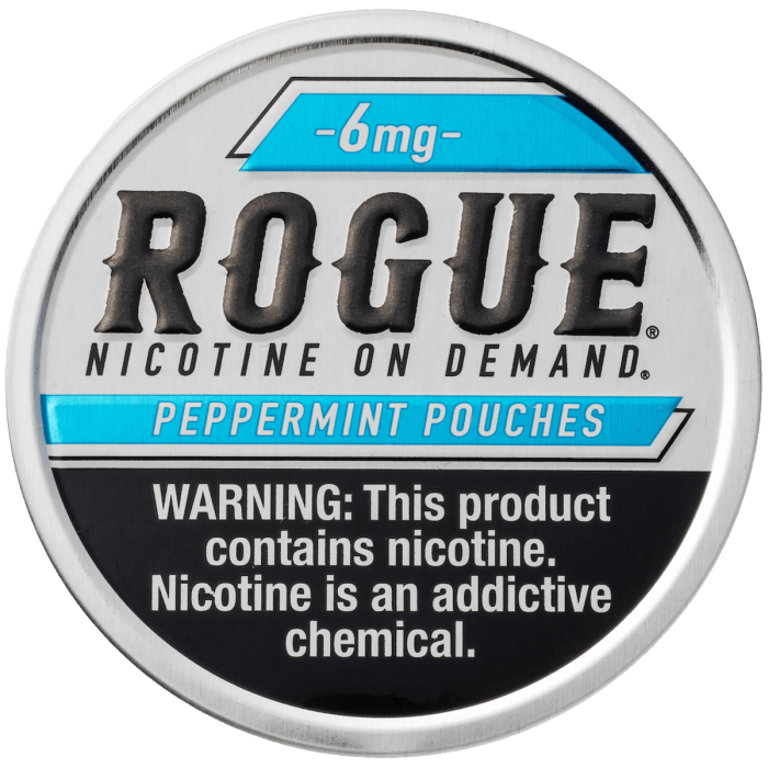 Rogue Peppermint 3mg, 6mg - www.usanico.comNicotine Pouches5 cans6mg