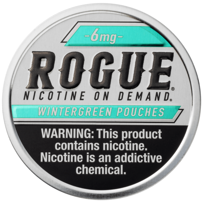 Rogue Wintergreen 3mg, 6mg - www.usanico.comNicotine Pouches5 cans6mg