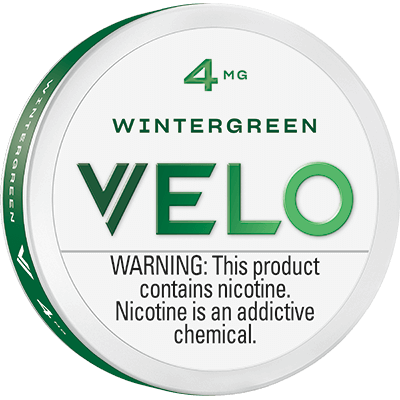 VELO Wintergreen - www.usanico.comNicotine Pouches5 cans4mg