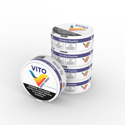 VITO Berry Frost - www.usanico.comNicotine Pouches5 cans3mg