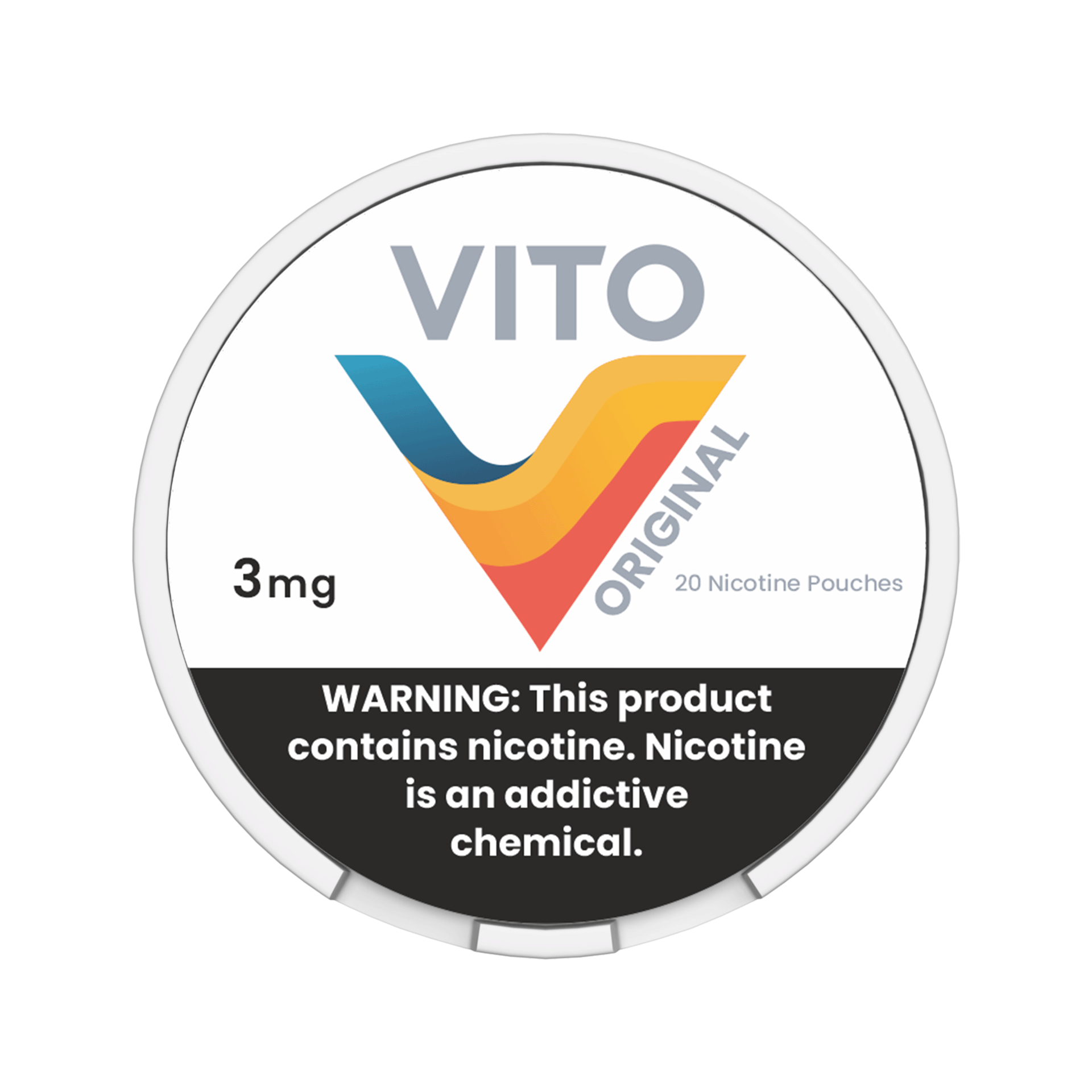 VITO Original (Unflavored) 3mg Nicotine Pouches