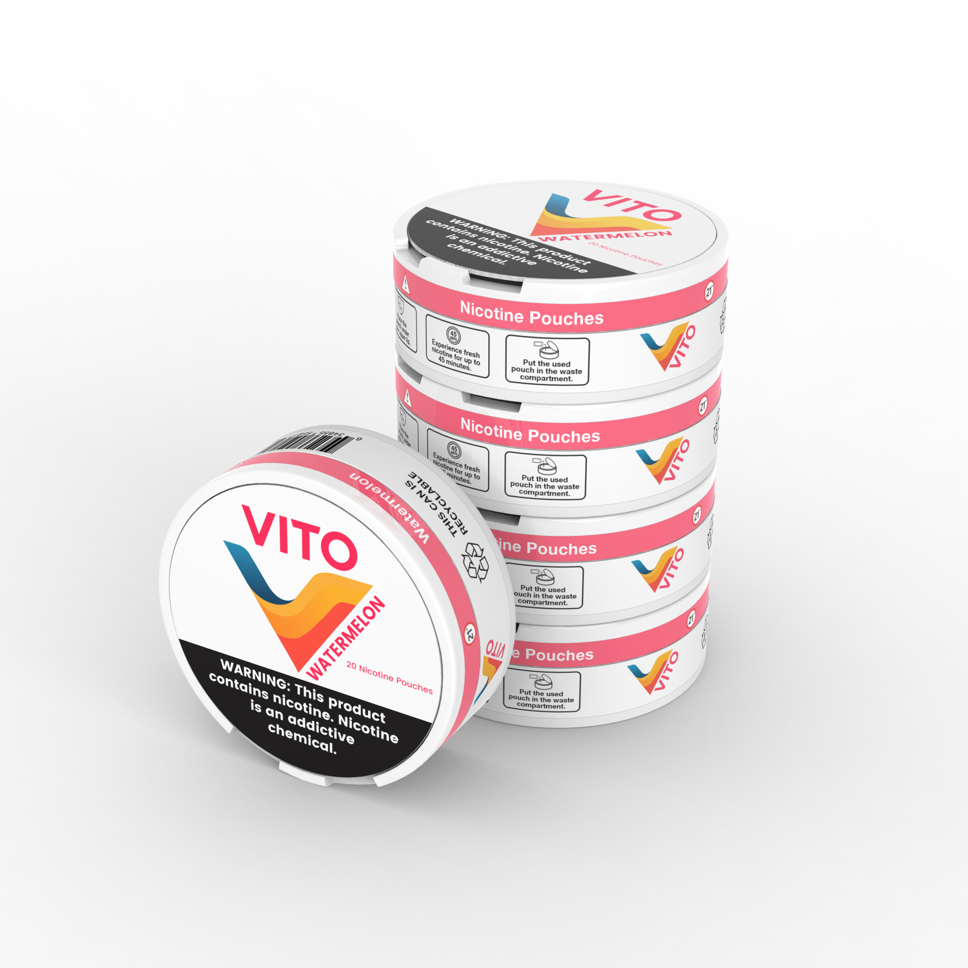 VITO Watermelon - www.usanico.comNicotine Pouches5 cans3mg