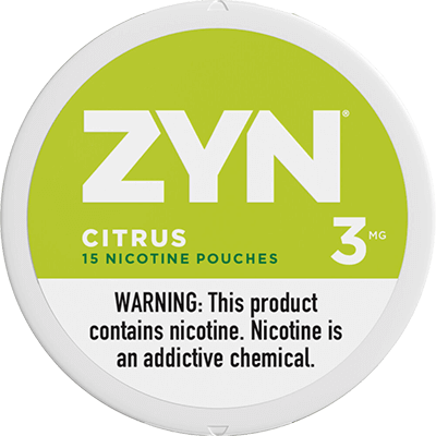 ZYN Citrus 3mg - www.usanico.comNicotine Pouches5 cans3mg