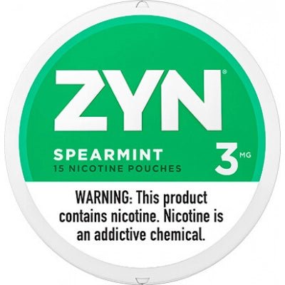 ZYN Spearmint - www.usanico.comNicotine Pouches5 cans3mg