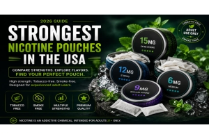 Adult tobacco-free nicotine pouches available in high nicotine strengths and multiple flavors.
