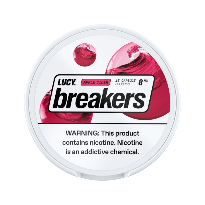 LUCY Breakers Apple Cider 8mg Nicotine Pouches