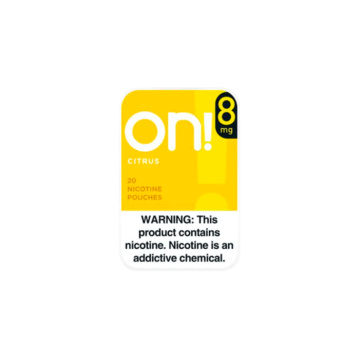 On! Citrus 8mg Nicotine Pouches