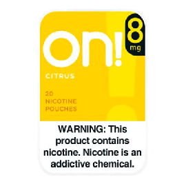 On! Citrus 8mg Nicotine Pouches