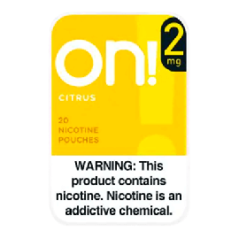 On! Citrus 2mg Nicotine Pouches