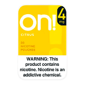 On! Citrus 4mg Nicotine Pouches