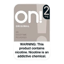 On! Original 2mg Nicotine Pouches