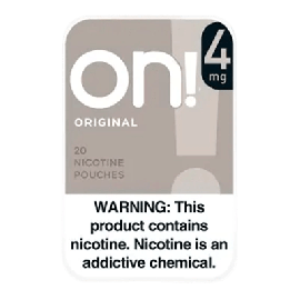 On! Original 4mg Nicotine Pouches
