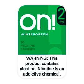 On! Wintergreen 2mg Nicotine Pouches