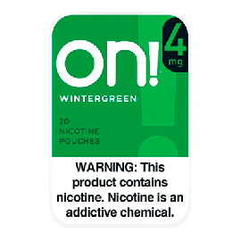 On! Wintergreen 4mg Nicotine Pouches
